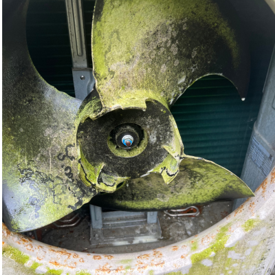 Detritus build up in AC system