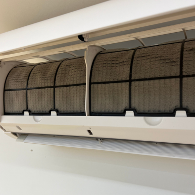 Dirty air conditioning filter