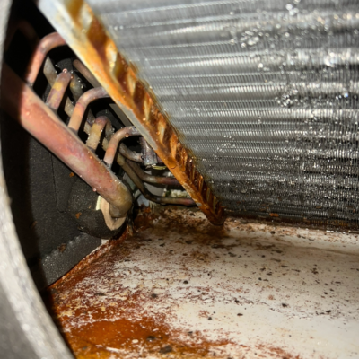 Rust formation on AC components