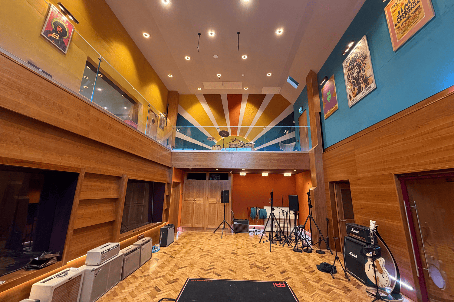 Live room with silent air conditioning at Winchester Audio Barn