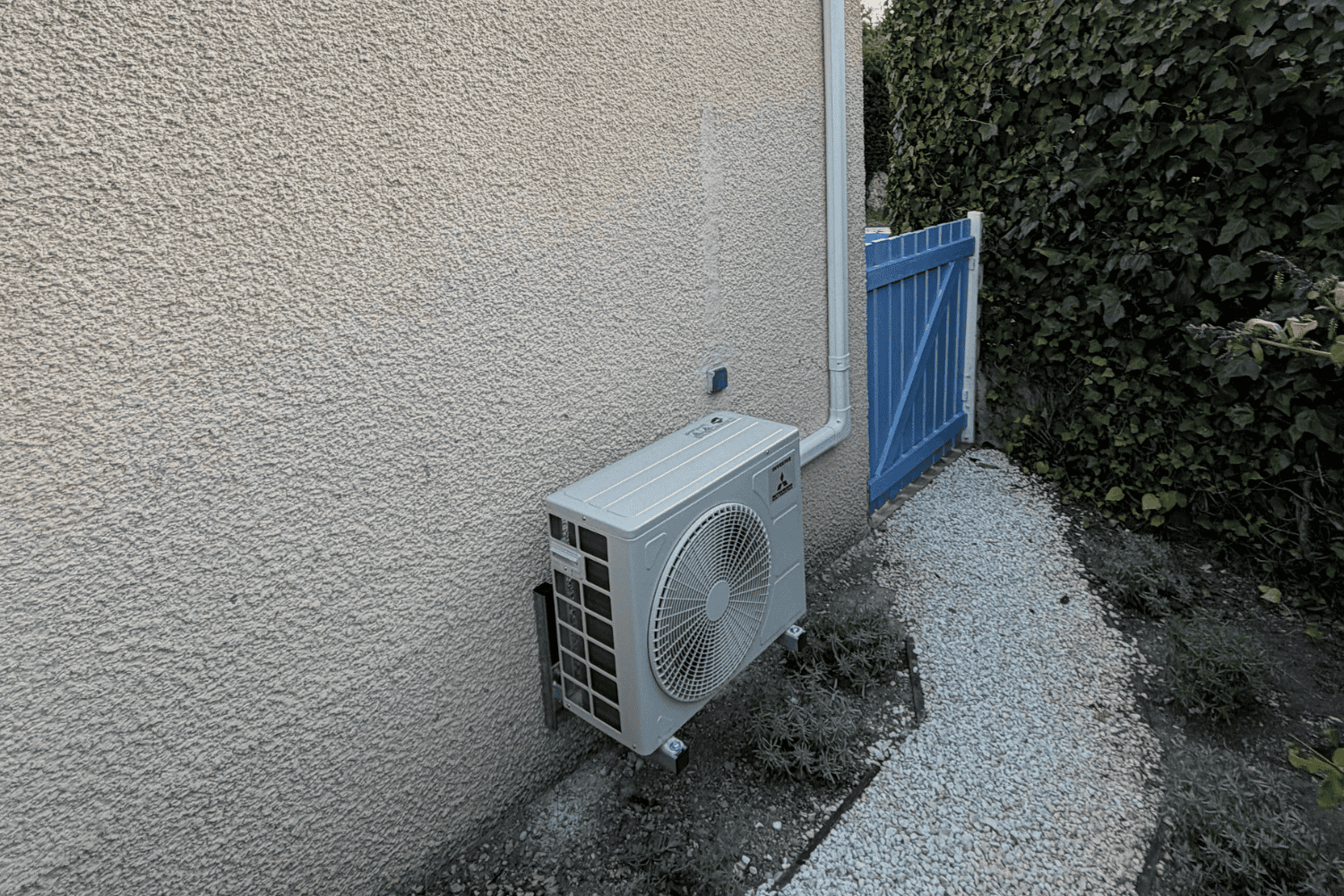 Domestic wall mounted air conditioning installation, Surrey