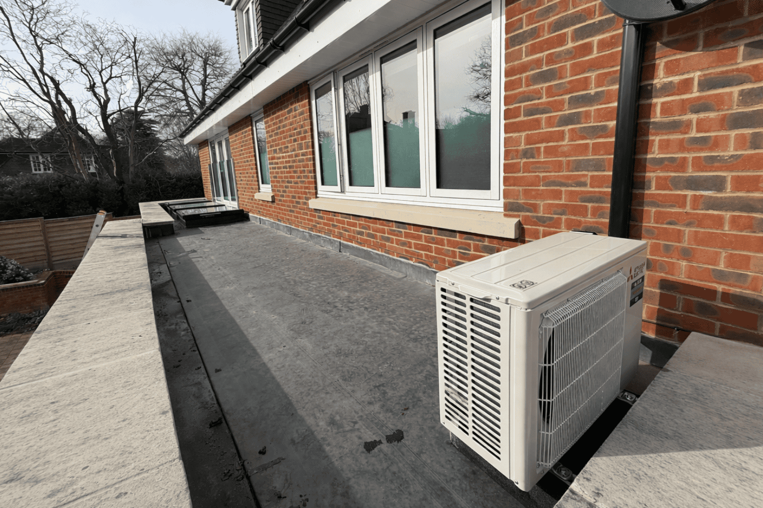 Completed loft air conditioning installation in Guildford