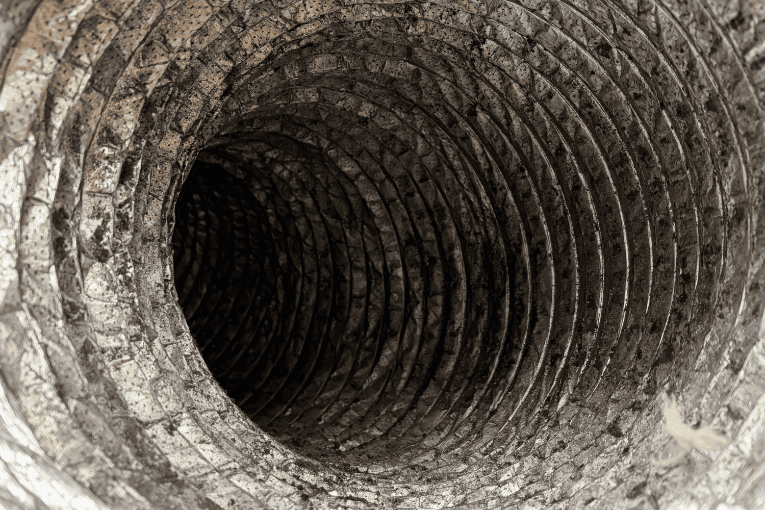 Old mouldy ductwork removed from Studio 3