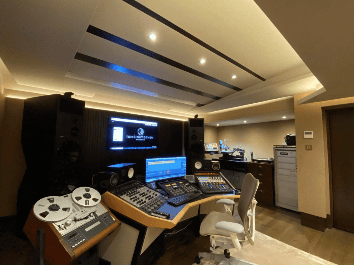 Silent air conditioning installed at Ten Eight Seven mastering studio, Surrey