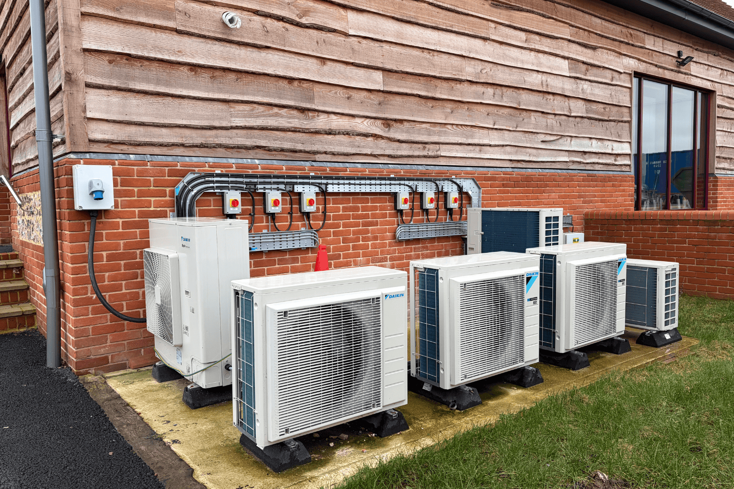 Daikin condensers installed for Winchester Audio Barn