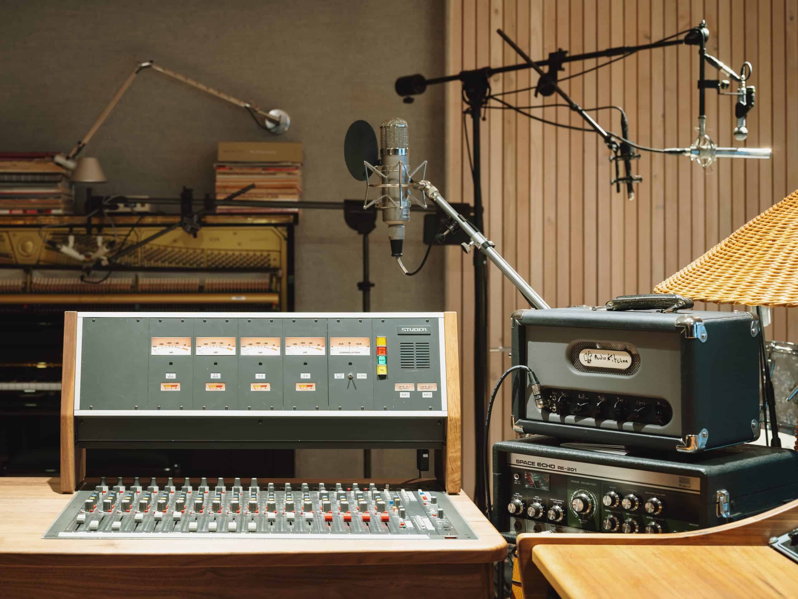 Finished interior at Oh Wonder's recording studio